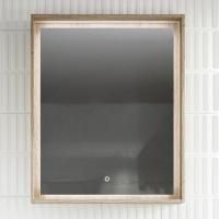 Зеркало Stworki Ольтен 60 дуб сонома, с подсветкой, сенсор на зеркале