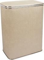 Корзина для белья Geralis RWH-B белая, хром, стандартная