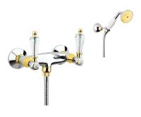 Смеситель для душа Fiore Gioielli Swarovski® 08CO0602, хром/золото