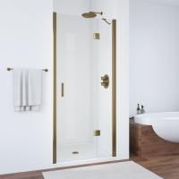 Душевая дверь в нишу Vegas Glass AFP TUR NOVO h1890 110 05 crystalvision R профиль бронза, стекло crystalvision