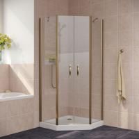 Душевой уголок Vegas Glass EFA-Pen LUX 90 05 crystalvision профиль бронза, стекло crystalvision