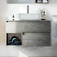 Тумба с раковиной Stworki Карлстад 90 дуб рошелье, роверелла