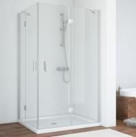 Душевой уголок Vegas Glass AFA-F 110*80 07 01 R профиль матовый хром, стекло прозрачное