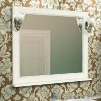 Зеркало Aquaton Жерона 105 белое серебро