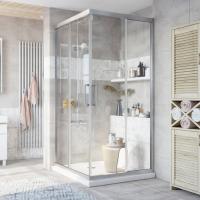 Душевой уголок Stworki Дублин 95x95 см профиль хром матовый