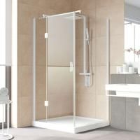 Душевой уголок Vegas Glass AFP-Fis Lux 120*100 01 01 L профиль белый, стекло прозрачное