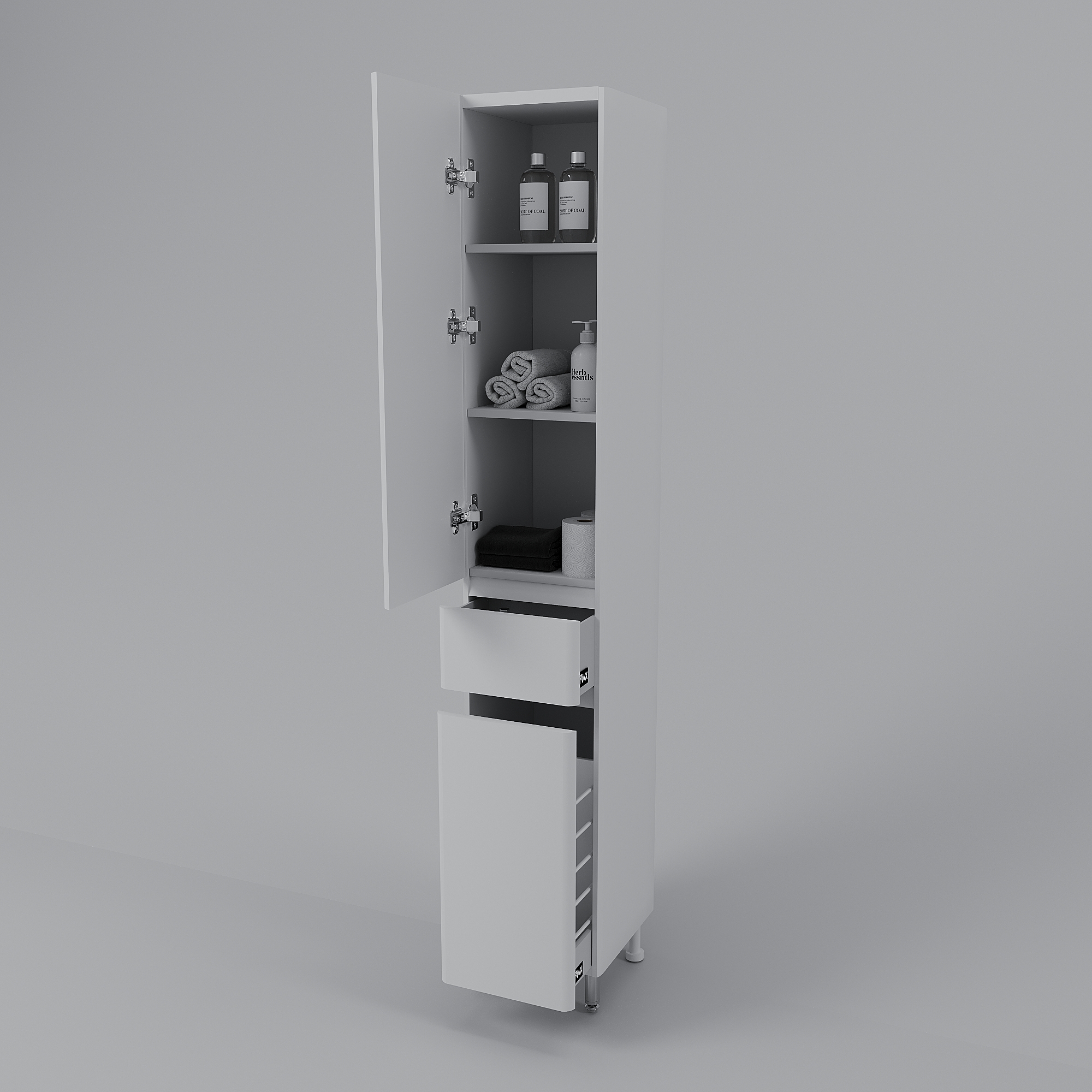 Пенал Style Line Атлантика 35 L Люкс антискрейч, с корзиной, Plus