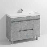 Тумба с раковиной Vod-Ok Best 100 напольная, горный камень