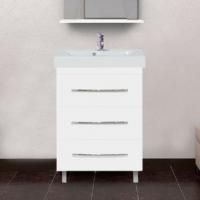Тумба с раковиной Misty Эмилия 60 напольная белая