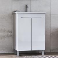 Тумба с раковиной Vigo Grani 60 напольная, 2 дверцы, белая