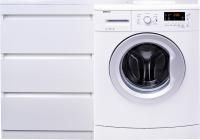 Тумба с раковиной Style Line Даллас 120 L Люкс Plus, напольная, 3 ящика