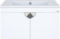 Тумба с раковиной Misty Сахара 75 белая