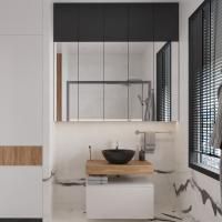 Мебель для ванной VitrA Ольборг 80: столешница 80, без отверстий, дуб французский + тумба 80