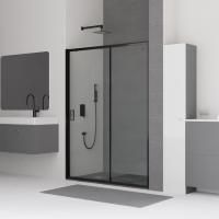 Душевая дверь в нишу RGW Classic CL-14-B 150 см, профиль матовый черный