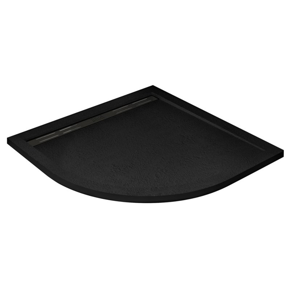 Поддон для душа Cezares Tray TRAY-AS-R-90-30-NERO 90x90, с сифоном, черный матовый