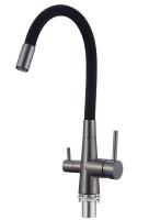 Смеситель для кухни Esko Coral CL03GMB с подключением к фильтру