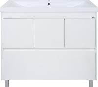 Тумба с раковиной Misty Алиса 90 напольная, белая
