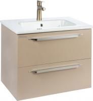 Тумба под раковину Bellezza Луиджи 60 капучино, подвесная, 2 ящика