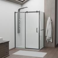 Душевой уголок RGW Tornado TO-44-1B (1515-1535)х900х1950 профиль черный, стекло прозрачное