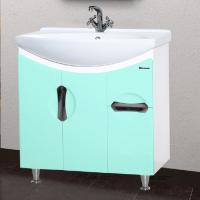 Тумба с раковиной Bellezza Лагуна 75 салатовая