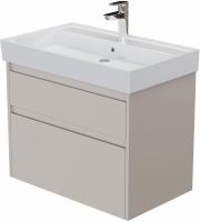 Тумба с раковиной Aquanet Nova Lite 2.0 75 2 ящика, бежевая