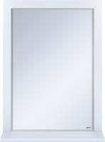 Зеркало Misty Сахара 60 белое, с полкой