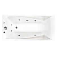 Акриловая ванна Radomir Рино 160х75 см Chrome с гидромассажем