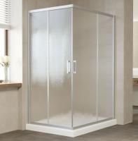 Душевой уголок Vegas Glass ZA-F 120*100 07 02 профиль матовый хром, стекло шиншилла