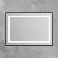 Зеркало BelBagno Kraft SPC-KRAFT-985-685-TCH-WARM-NERO черное, с подсветкой и подогревом