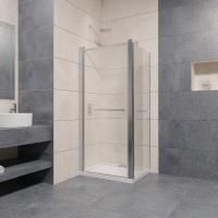 Душевой уголок RGW Passage PA-48-1 (685-815)х800х1850 профиль хром, стекло прозрачноее