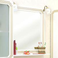 Зеркало Sanflor Каир 75 белое, золотая патина