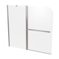 Шторка на ванну Taliente TA-1214CP, профиль глянцевый хром, стекло прозрачное