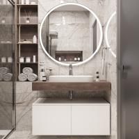 Столешница с раковиной Duravit Happy D.2 Plus 60 дуб карпентер, 100, без отверстий + тумба 50