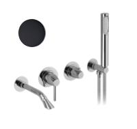 Смеситель для ванны Webert Opera Moderna OE860312560, черный