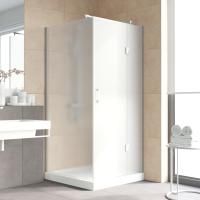 Душевой уголок Vegas Glass AFP-Fis Lux 100 07 10 R профиль матовый хром, стекло сатин