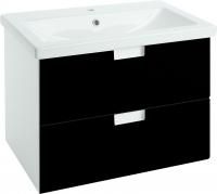 Тумба с раковиной Bellezza Пегас 70 подвесная, черная