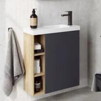 Тумба с раковиной Aqwella Alba 60 R подвесная, дуб давос