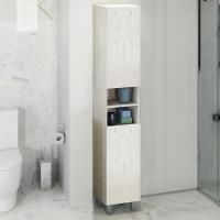 Пенал Comforty Верона 35 H напольный, дуб белый