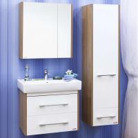 Мебель для ванной Sanflor Ларго 2 70 вяз швейцарский, белая