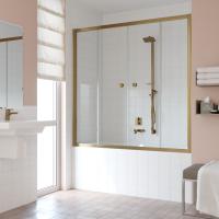 Шторка на ванну Vegas Glass Z2V 160 05 crystalvision профиль бронза, стекло crystalvision