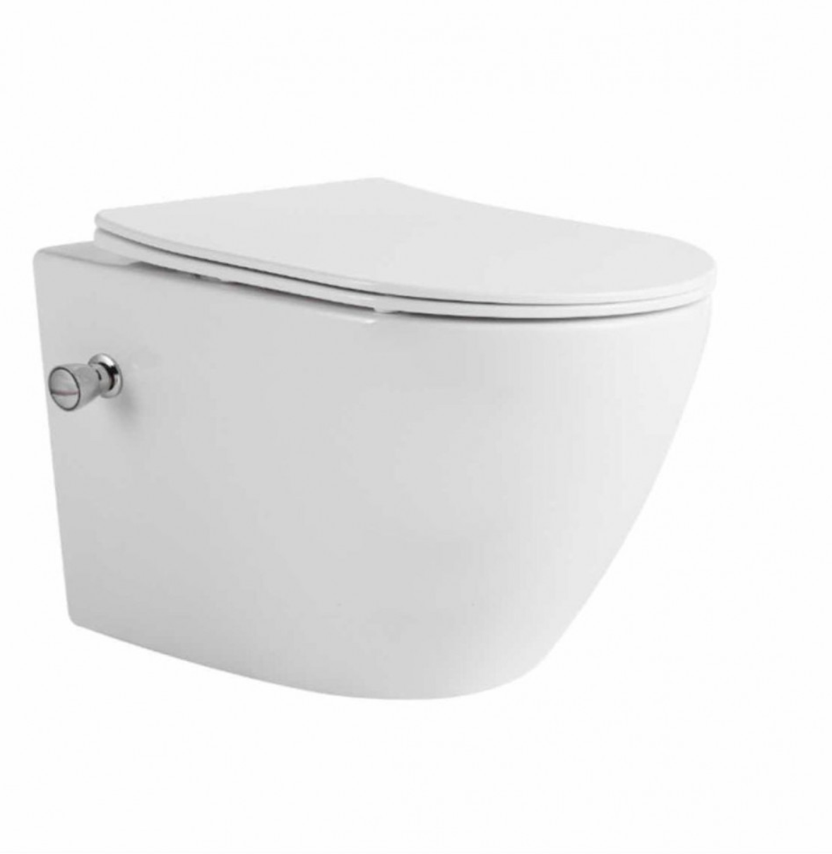 Подвесной унитаз CeramaLux 2196-BD с функцией биде, встроенным смесителем