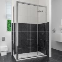 Душевой уголок RGW Classic CL-40 (1360-1410)х700 профиль хром