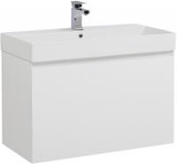 Тумба с раковиной Aquanet Йорк 70 белая