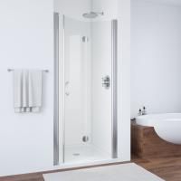 Душевая дверь в нишу Vegas Glass GPS 80 08 01 R профиль глянцевый хром, стекло прозрачное