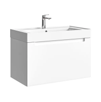 Тумба с раковиной Aqwella Vancouver 70 подвесная, белая