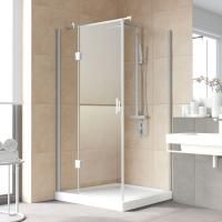 Душевой уголок Vegas Glass AFP-Fis Lux 120*90 07 01 L профиль матовый хром, стекло прозрачное