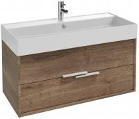 Тумба с раковиной Jacob Delafon Vivienne 100 дуб табак, ручки на выбор
