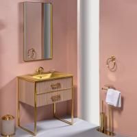 Мебель для ванной Armadi Art Monaco 80 капучино, золото