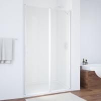 Душевая дверь в нишу Vegas Glass EP-F-1 105 01 01 R профиль белый, стекло прозрачное