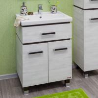 Тумба с раковиной Sanflor Техас 60, венге, северное дерево светлое